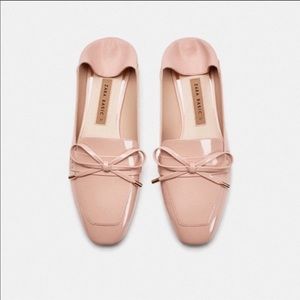 New Zara Pink Patent Flats